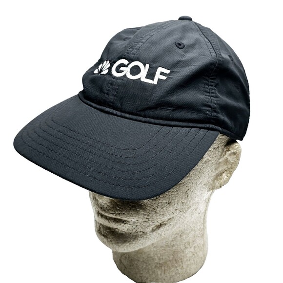 Taylor Made NBC Golf Hat Peacock Logo Cap Adjustable Hook Loop Black Unused EXC! - Picture 3 of 11